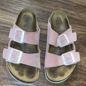 Used Pink Suede Birkenstock’s !